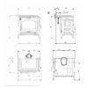 Poêle à bois Isotta.16 - 11,9 Kw