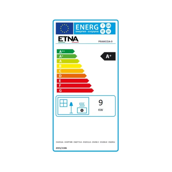 Poêle à bois avec four et plaque de cuisson Pramoda - 9 Kw