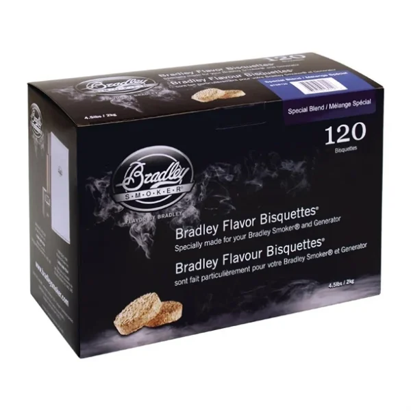 Briquettes Bradley Smoker arôme mélange spécial (lot de 120)