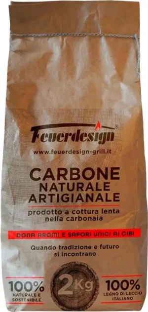 Feuerdesign charbon de bois / charbon pour barbecue 2kg